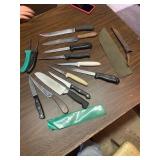Filet knives, chef knives, boring knife, etc