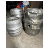 3 Empty Kegs