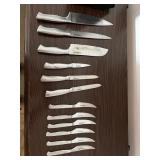 Knife block, Silverware, vintage vegetable steamer