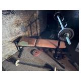 Vintage Weight Bench and weights