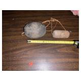 Vintage wooden net floats
