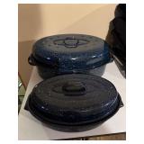 Speckle Enamel Roasters Lg & Sm