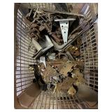 Vintage metal, hinges, nails, brackets, chains,etc