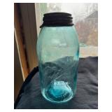 Antique/Vintage Blue Ball mason jars