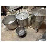 Turkey Fryers pots, fryer basket etc