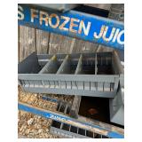 Vintage Metal Grocery Rack and metal drawers