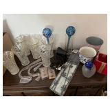 Plant hangers, vases, glass bulb waterers etc