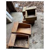 5 Rabbit nesting boxes