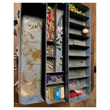 Vintage watertight union chest tackle box  etc.