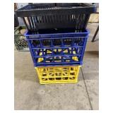 Plastic crates, wooden box,etc