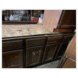 Set of kitchen cabinets