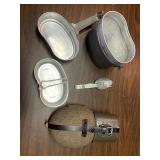 Military Wold War II Canteen & Food container
