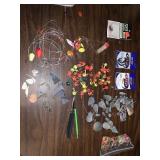 Large jig heads, weights, hooks, leaders, etc.