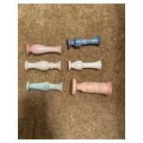 Vintage small marble vases etc