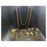 Vintage gold tone, jewelry