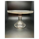 Vintage glass cake stand/salver