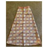 Vintage quilted maxi skirt