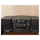 Kiss radio, cassette player & DVD player
