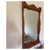 Vintage wood framed mirror
