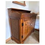 Vintage console stereo with painted front