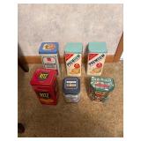 Vintage cracker tins etc