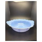 Vintage McKee Delphi, blue milk glass bowl