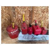 Vintage metal, gas can, etc.