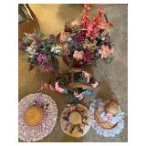 Silk floral arrangements