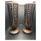 Pair of monument vases