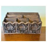 Vintage wood look letter holder