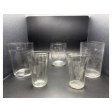 Vintage grape etch d tumblers