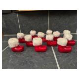 Vintage Santa boot Christmas ornaments