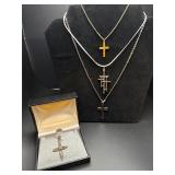 Vintage cross necklaces