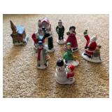 Christmas villagers figurines, and ornaments