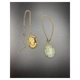 Vintage cameo necklaces