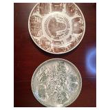 Vintage sesquicentennial plates