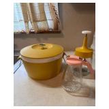 Vintage Thermo wear, chopper, syrup dispenser