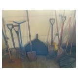 Vintage Flat, round shovel, spade, hoe etc