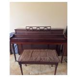 Vintage cable Nelson, upright piano and bench