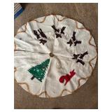 Vintage Christmas tree skirt
