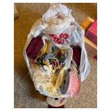 Vintage, sewing material, lace, tulle