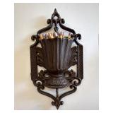 Antique iCast match holder
