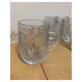 Vintage Princess House Fantasia Poinsetta Mugs