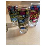 Vintage PBR stained glass beer glass etc