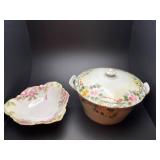 Vintage handpainted Nippon dish & dish
