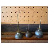 Vintage oil cans