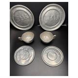 Vintage 1940s tin three little kittens kitchen set