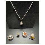 Vintage changeable charm necklace
