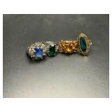 Vintage costume jewelry rings