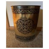 Vintage metal  trash can